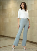 High Waist Bootleg Pant- Short Length - 270923