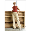 Straight Leg Pant - Long Length - 090824 - Beige