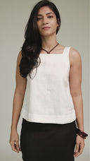 Tie-Back Linen Top - 271026