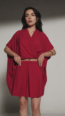 Twist Detail Oversized Top - 220526