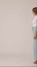 Light Wash Wide Leg Jean - Short Length - 210326D