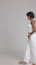 White Barrel Jean - Long Length - 120926