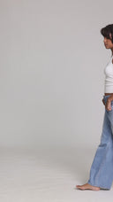 Mid Rise Baggy Jean - Long Length - 120926