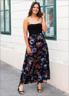 Tiered Floral Skirt - 381