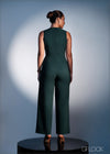 Boat Neck Sleeveless Jumpsuit - 250323