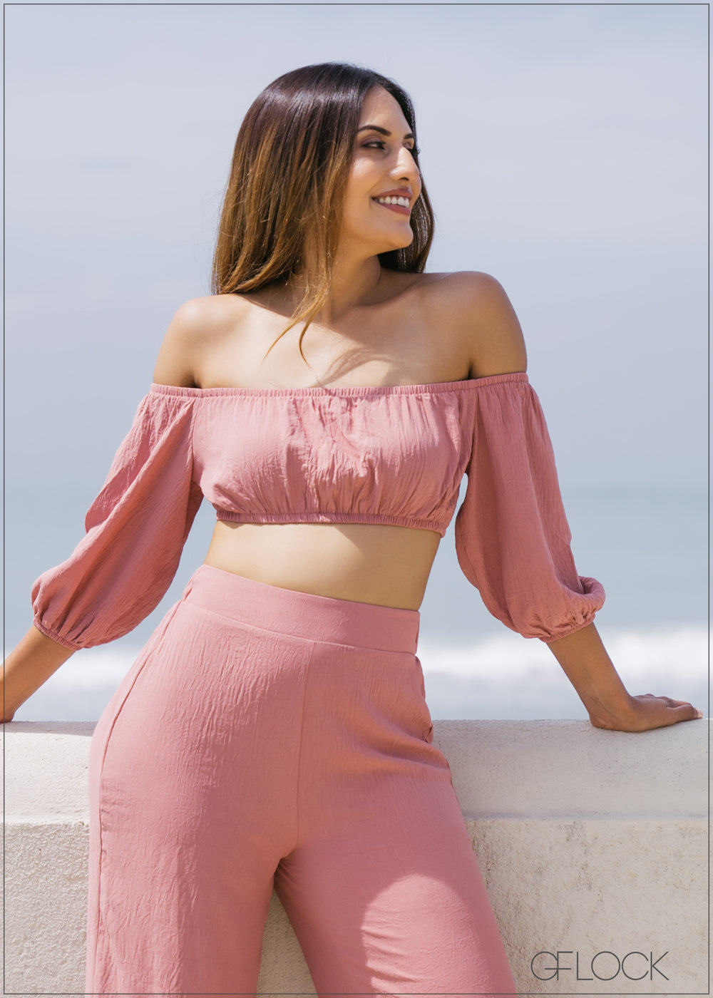 Off Shoulder Crop Top - 221222