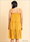 Tiered Linen Dress - 2105