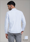 Printed Chinese Collar Long Sleeve Shirt - 090423 - 05