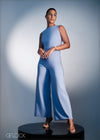Boat Neck Sleeveless Jumpsuit - 250323