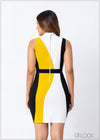 Color Block Mini Dress - 230123