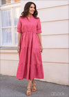 Tiered Linen Maxi Dress - 1901