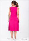 Sleeveless Knit Midi Dress - CB1221