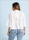 Tiered Detailed Flared Top - 160123