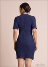 Short Sleeve Basic Dress - 100423