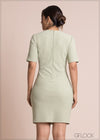 Short Sleeve Basic Dress - 100423