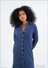 Gauze Shirt Dress - 171022