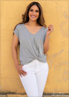 Front Twist Detail Top - 0804