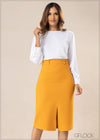 Skirt With Front Slit - 280922