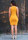 Sleeveless Ribbed Mini Dress - 378