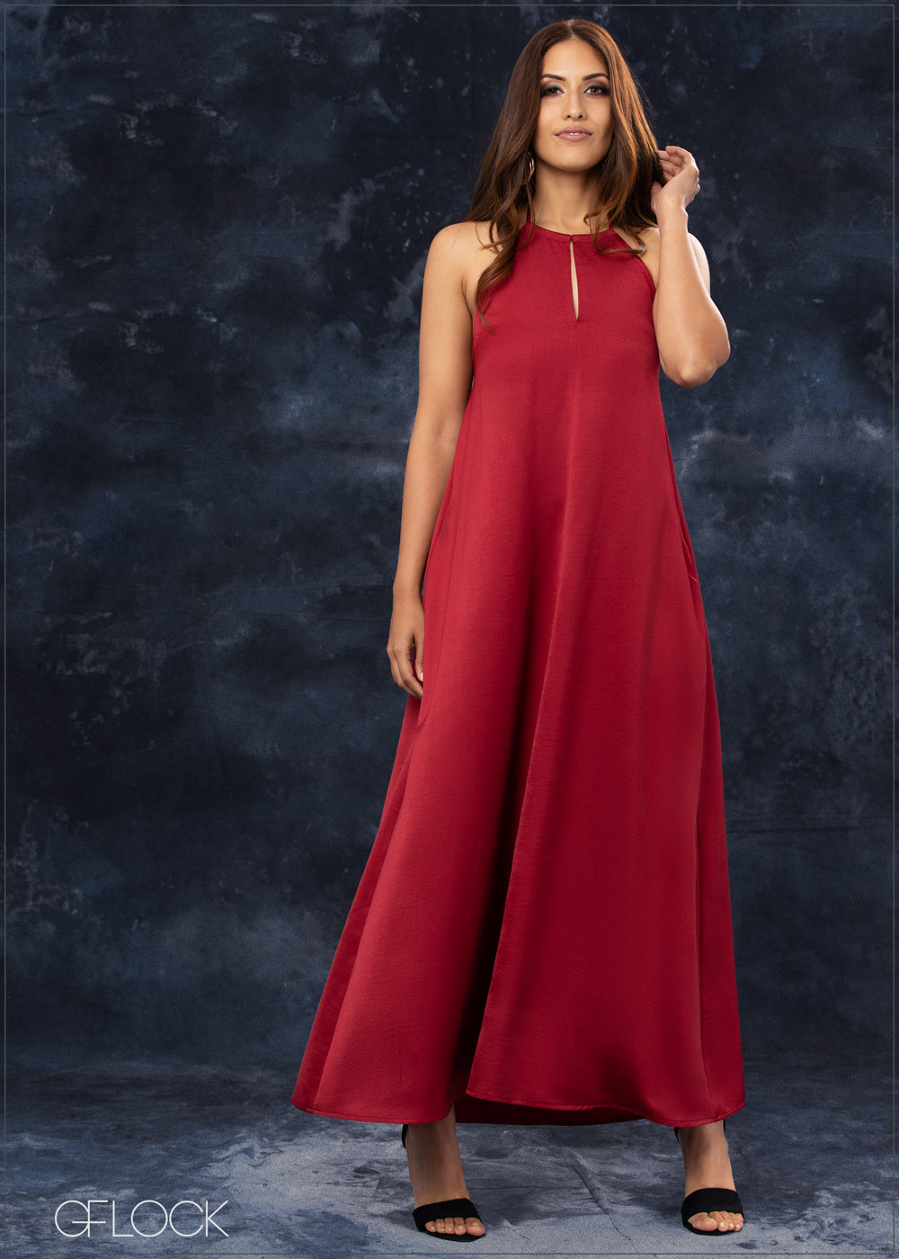 Open Back Maxi Dress - EWC1221