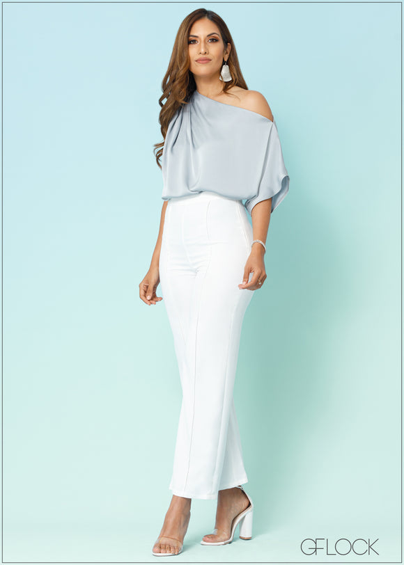 Off Shoulder Draped Top - 260922