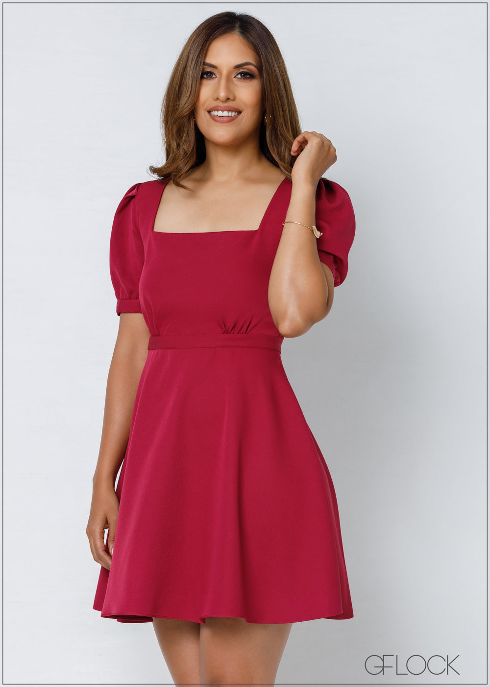 Puff Sleeve Dress - 2208