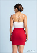 High Waisted Mini Skirt - 160123