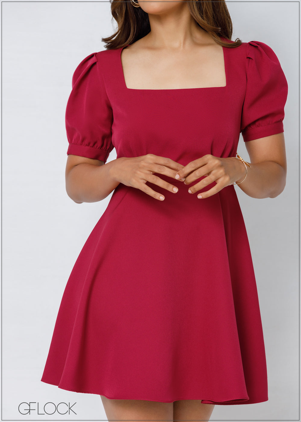 Puff Sleeve Dress - 2208