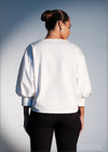 V-Neck Puff Sleeve Top - 250323