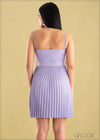 Pleated Mini Dress - 0206