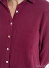 Gauze Shirt Dress - 171022