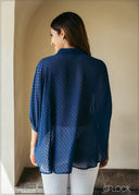 Extended Sleeve Swiss Dot Shirt - 221222