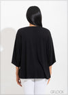 Pleat Detail Knit Top - 051222