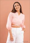 Raglan Sleeve Detail Top - 270323