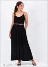 Strappy Knit Maxi Dress - CB1221