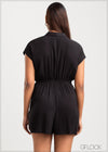 Front Tie Romper - 2706