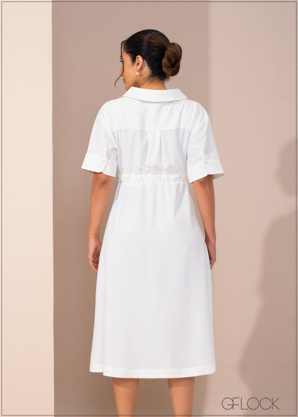 Gathered Waist Dress - 270123