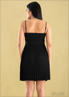 Pleated Mini Dress - 0206