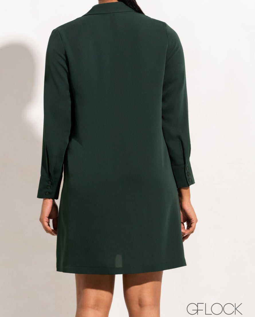 Long Sleeve Shirt Dress - 241022