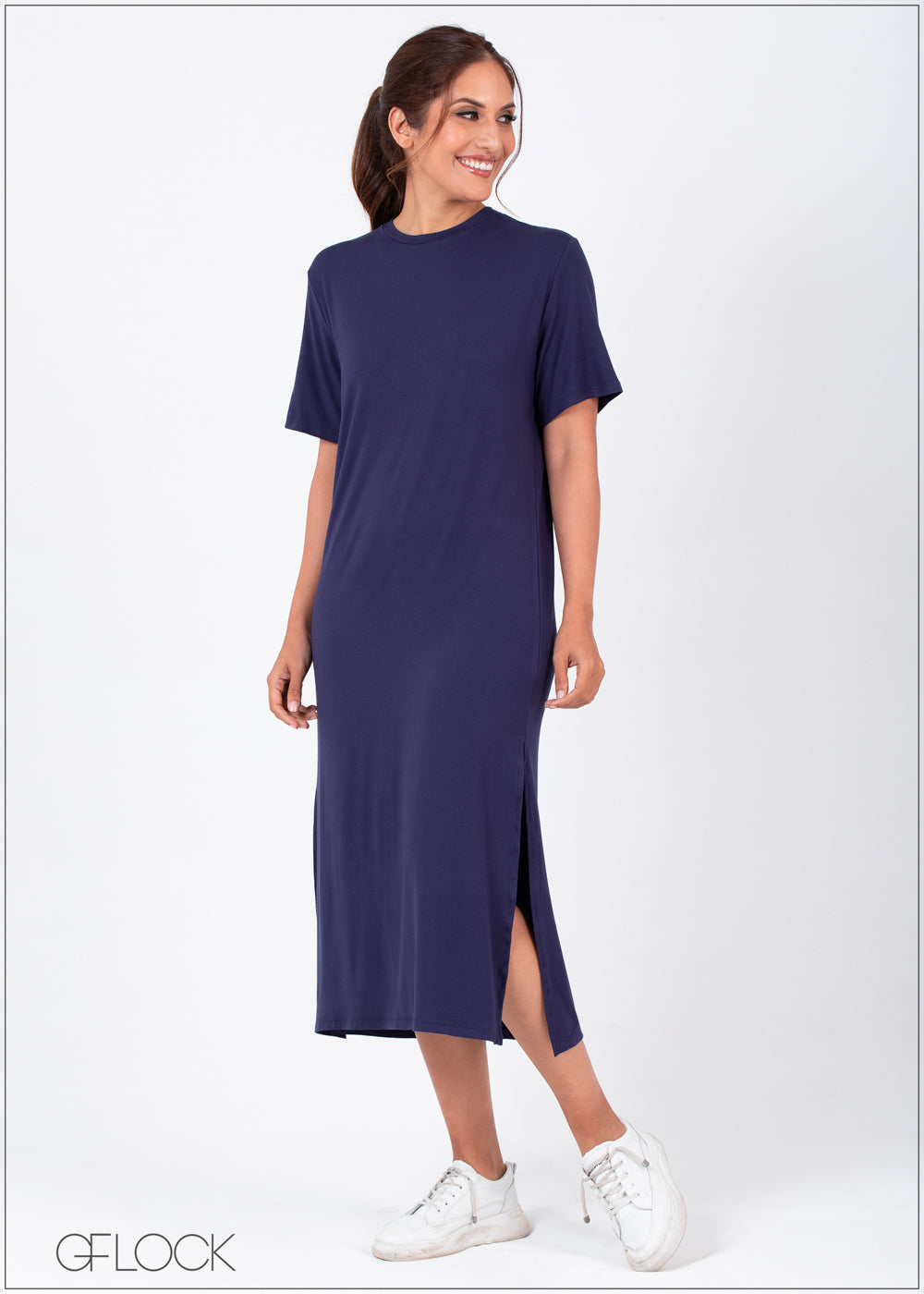 Split Hem T-Shirt Dress - CB1221