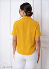 Short Sleeve Basic Shirt - 240223