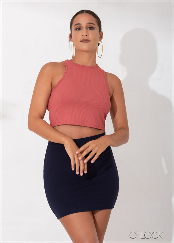 Rib Crop Top - 090123