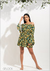 Sunflower Print Dress - 2805