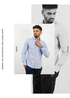 Normal Collar Printed Long  Sleeve Shirt - Men 2012