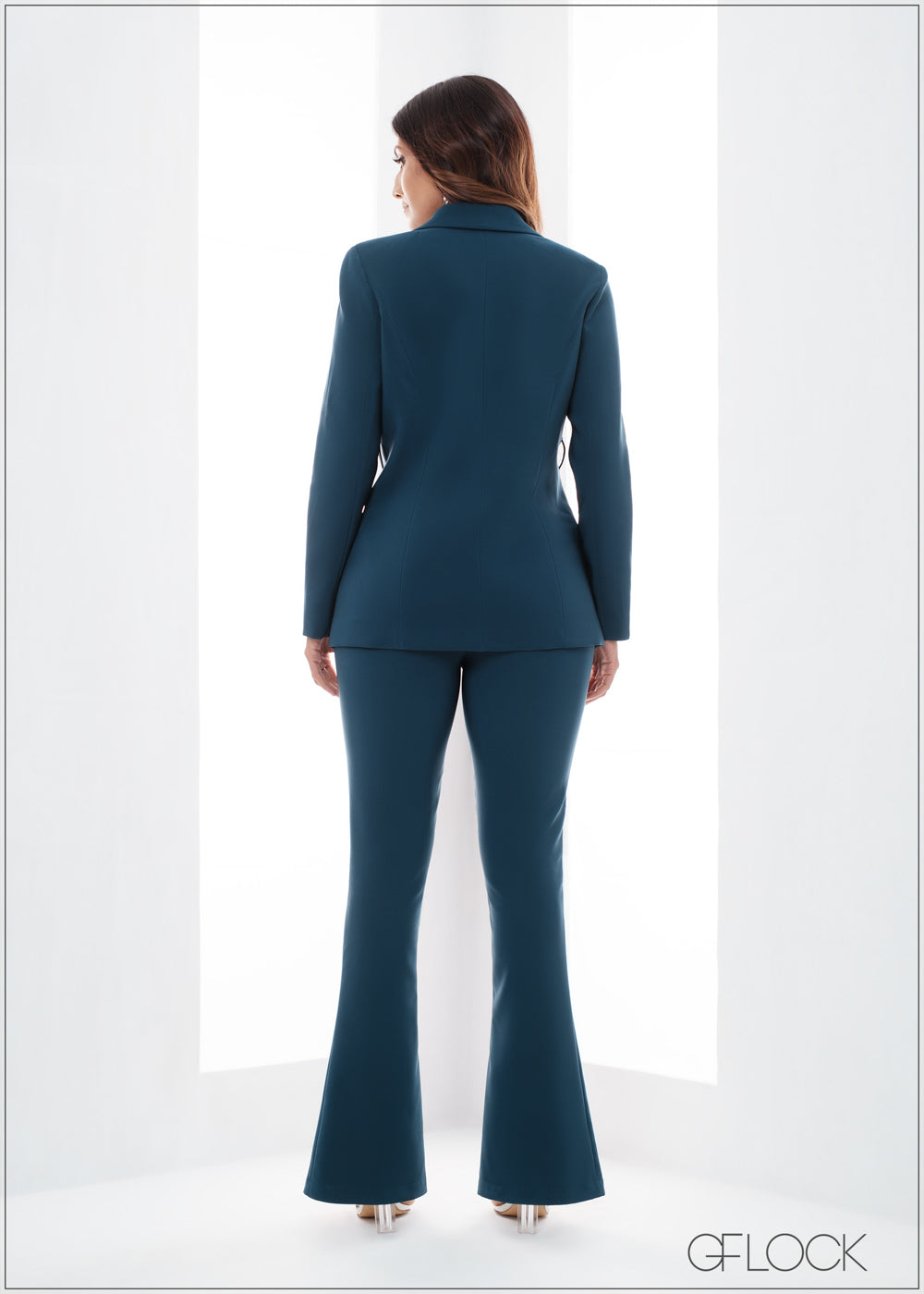 Ankle Slit Detail Bootleg Pant - Short Length - 110423