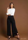 Side Slit Wide Leg Pant - 2803
