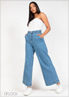 Wide Leg Light Blue Jean  - LJ1121