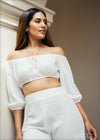 Off Shoulder Crop Top - 221222