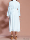 Long Sleeve Midi Dress (without belt) - 2901