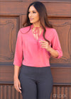 Top with Front Neck Tie - 379